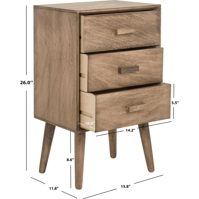 Pomona 3-Drawer Accent Table