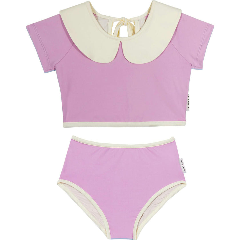 Mipounet SS26 Vera, Swimwear Ecru Pink Violet