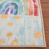 Kids Playhouse Rainbow Rug, Blue
