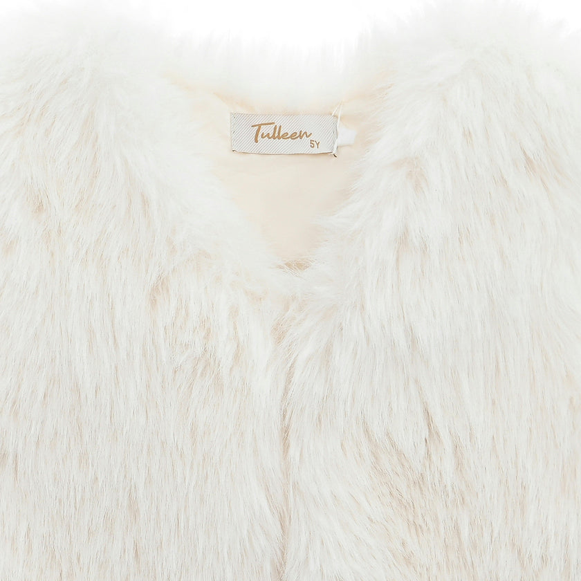 Ivory Faux Fur Chic Vest