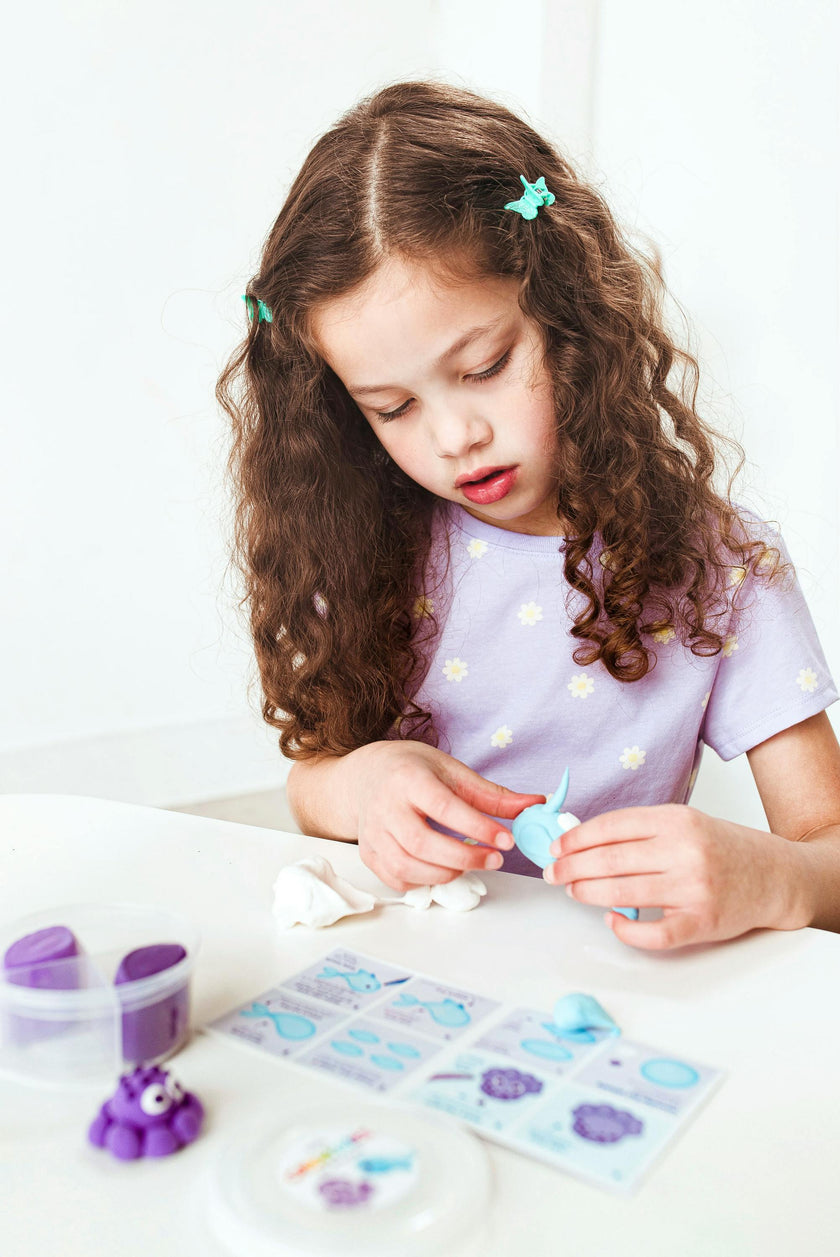 Creatibles Mini Air Dry Clay Kit - Ocean BFFs - 2 Designs