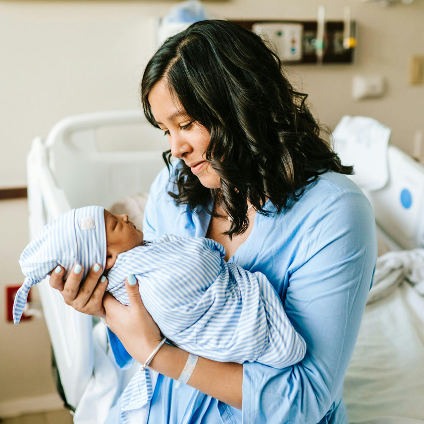 Mommy Robe - Solid Dusty Blue