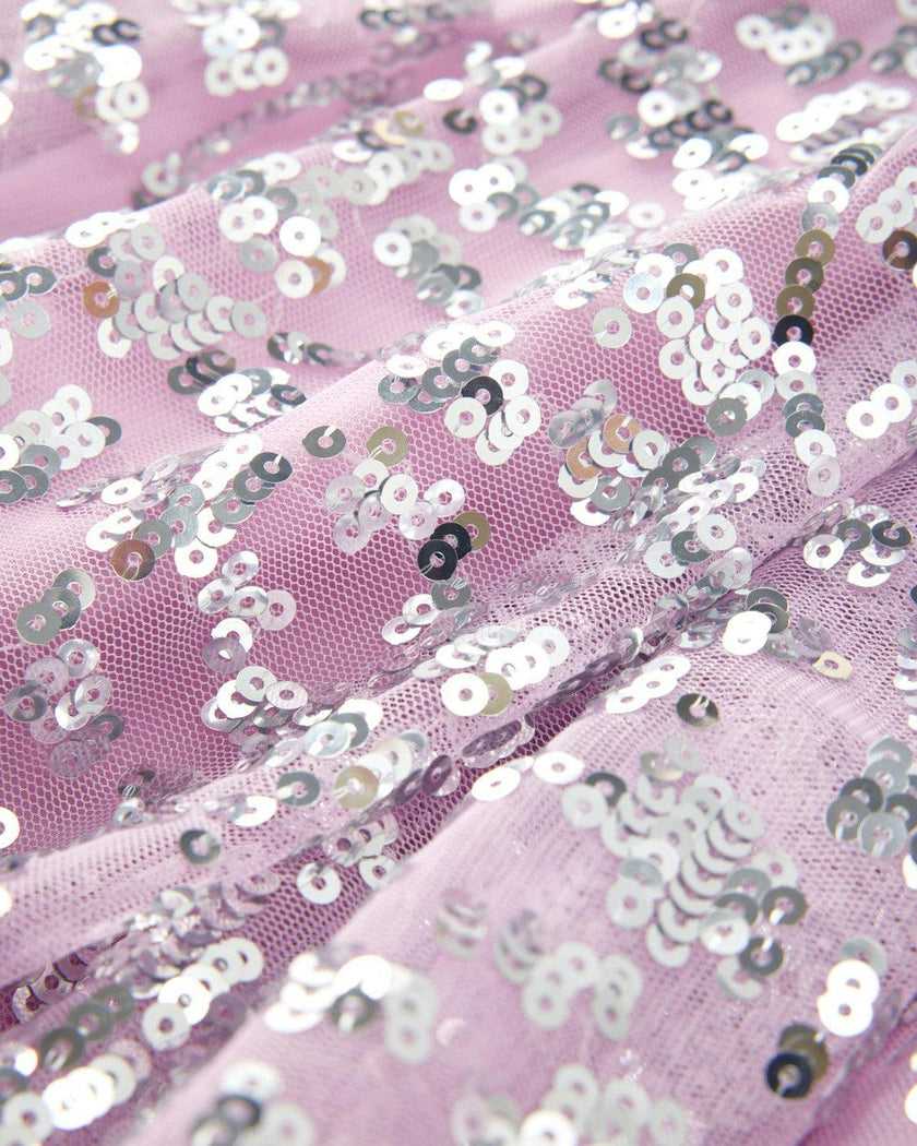 Tabitha Sequin Maxi Dress, Bubblegum Pink