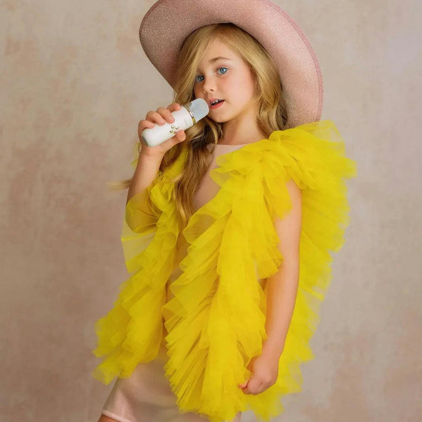 Radiant Yellow Fairy Wings Dress