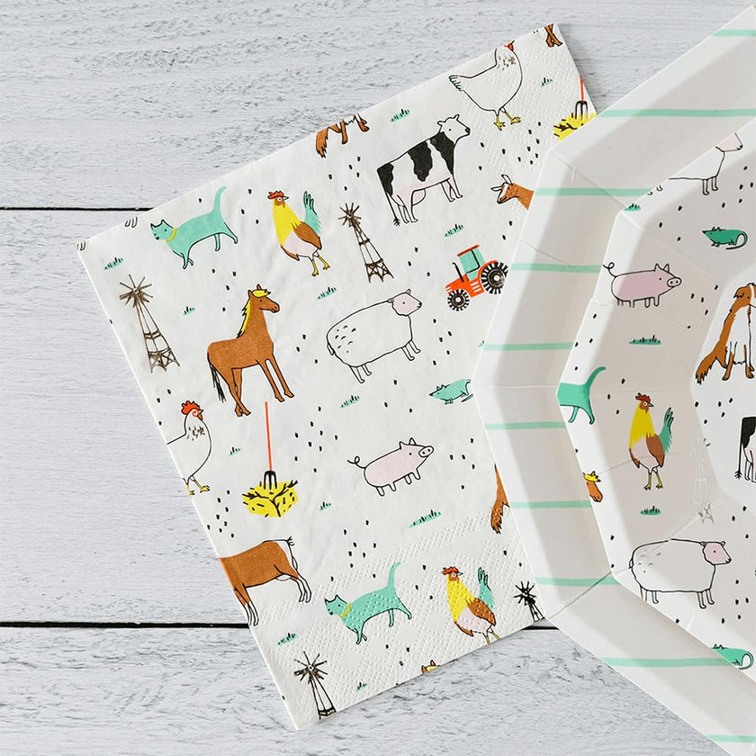 On the Farm Large Napkins