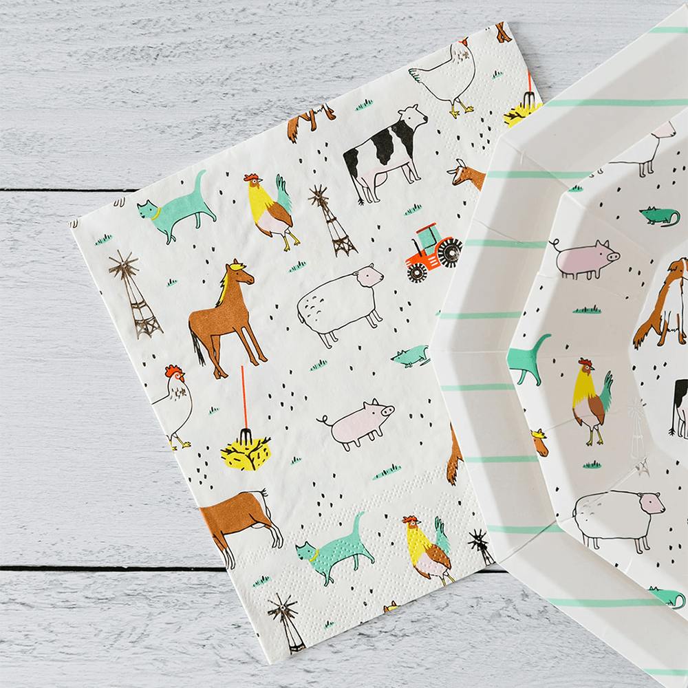 On the Farm  Large Napkins