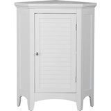 Glancy Wooden Corner Floor Cabinet with Shutter Door