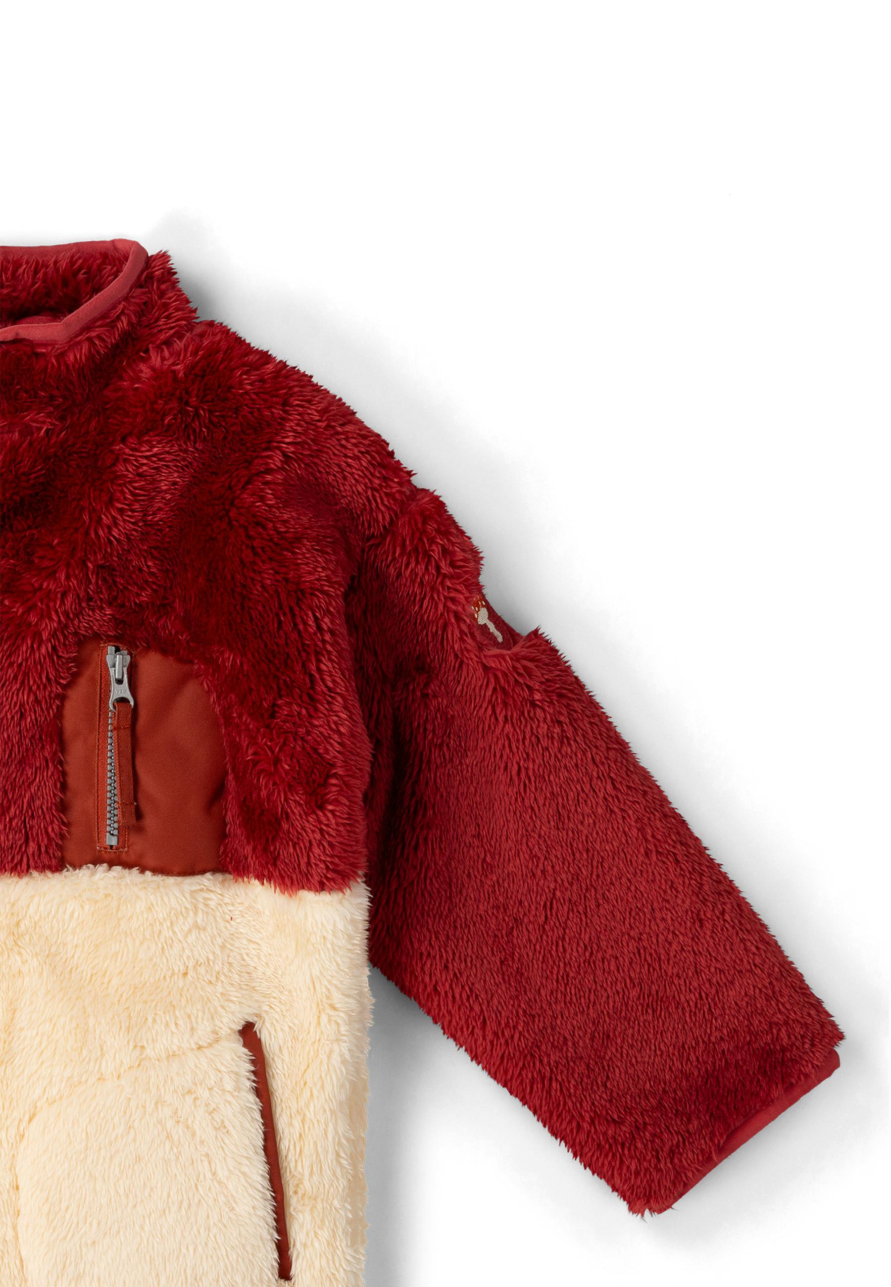 Plum Zip Up Cosy Recycled Cosy Fleece Jacket, Purple