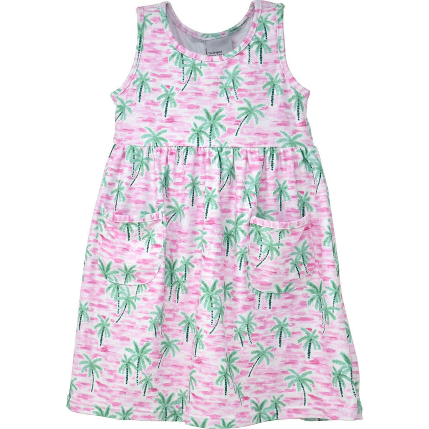 UPF 50+ Dahlia Sleeveless Tee Dress w/ Pockets