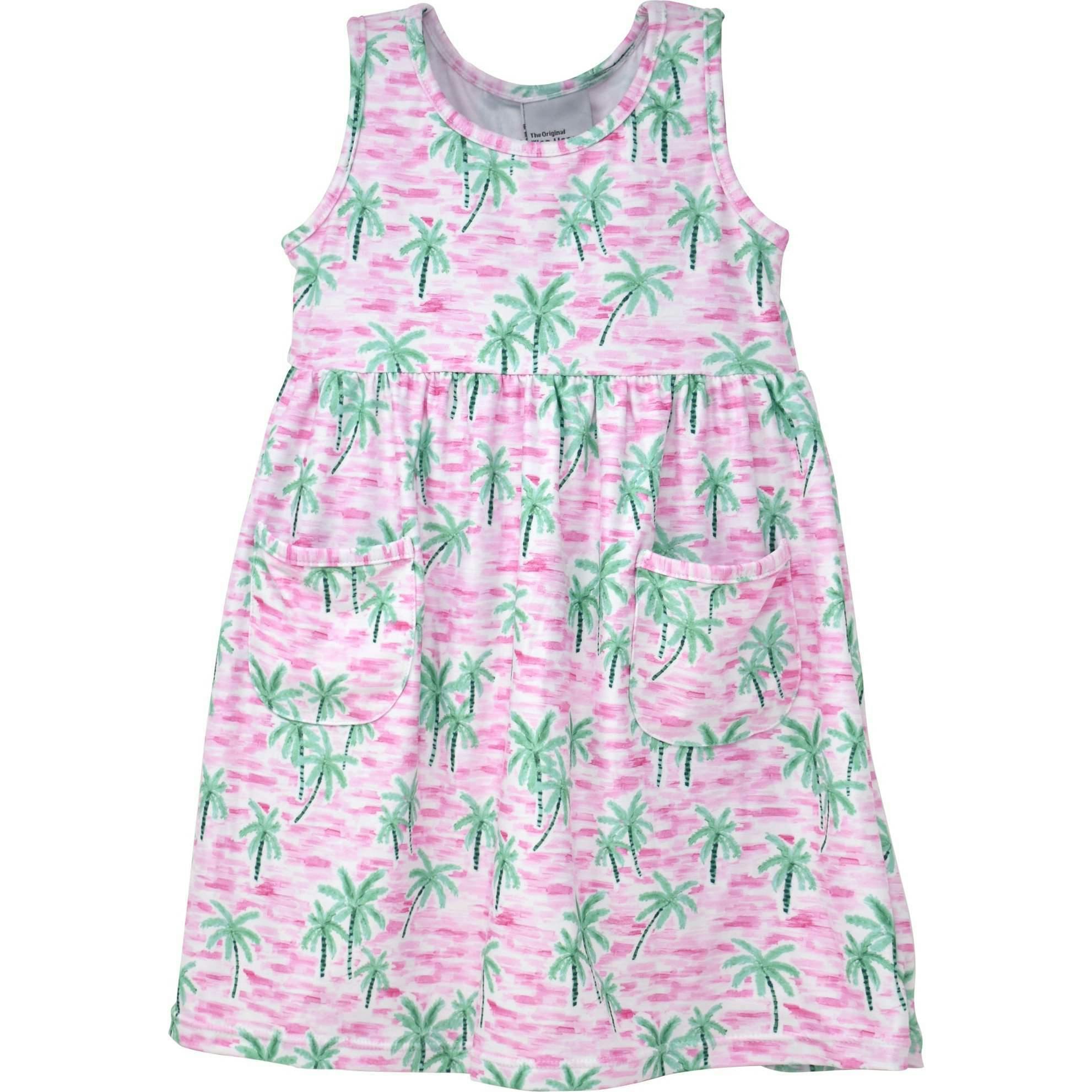 UPF 50+ Dahlia Sleeveless Tee Dress w/ Pockets
