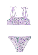 Girls' two-piece swimsuit, purple | POPPY 2P