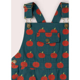 Apple Dungaree Shorts, Blue
