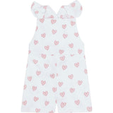 Pink Heart Print Romper