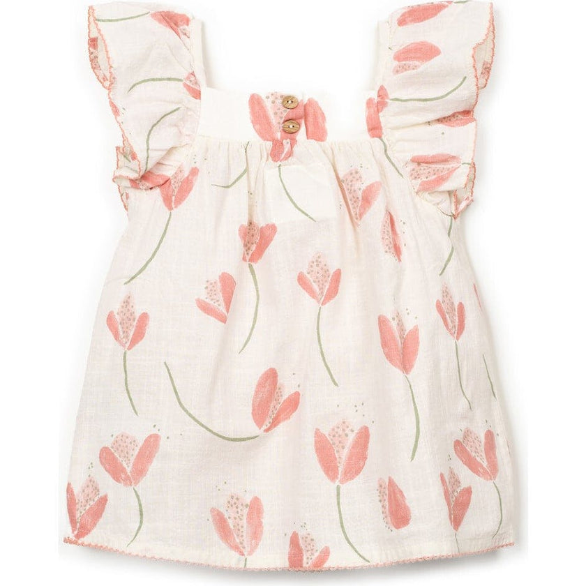 Tulip Print Woven Dress