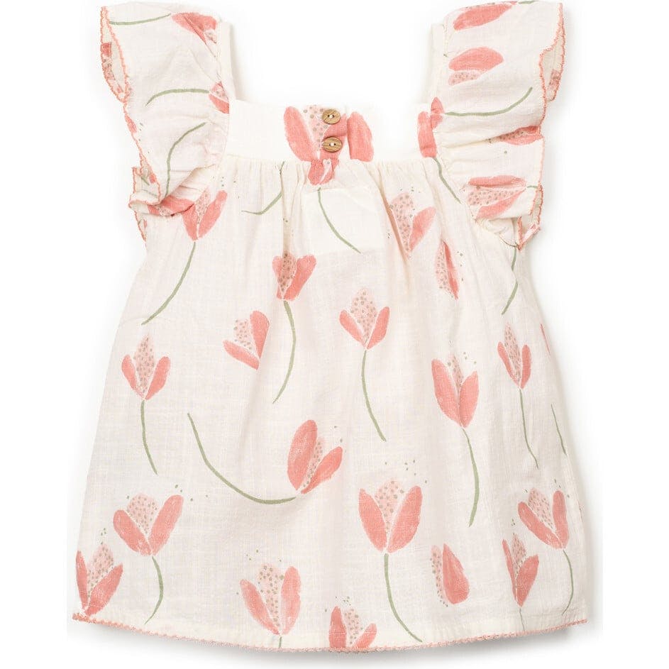 Tulip Print Woven Dress