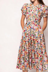 Sophia Dress in Multicolor Floral