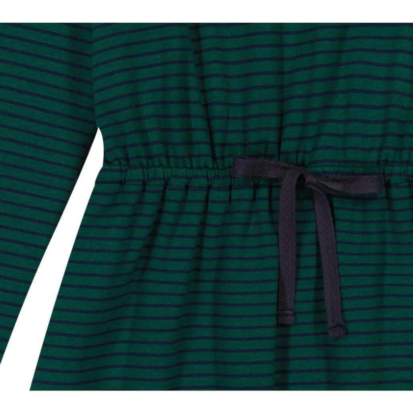 Lila Tween Striped Drawstring Dress, Stripes