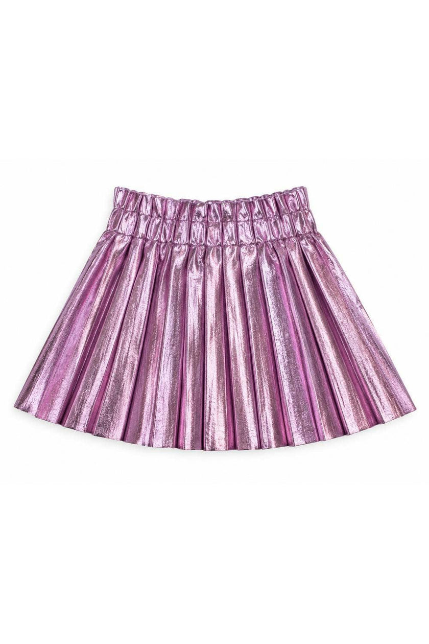 Foil Pleated Skirt