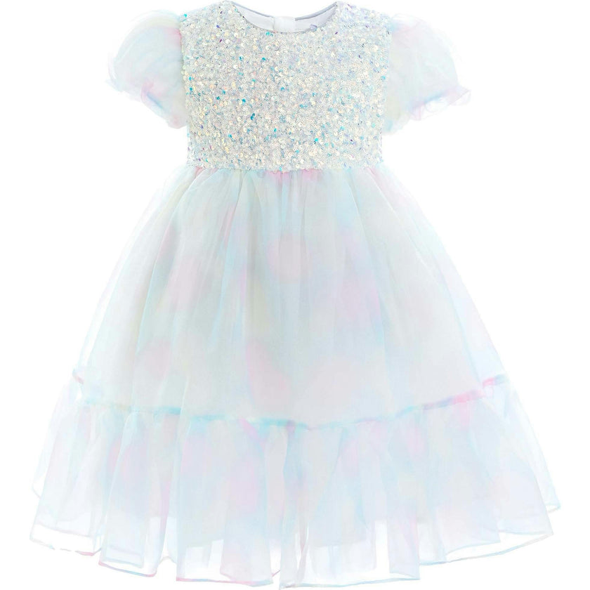 Sequin Color Bloom Dress