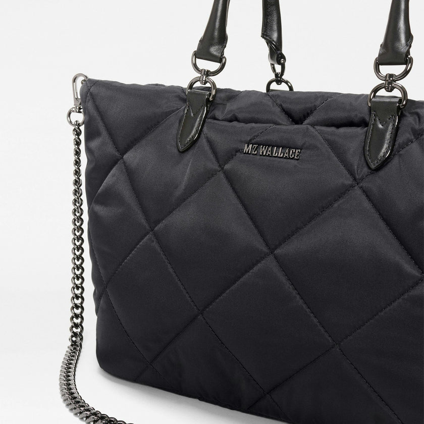 Black Medium Madison E/W Tote