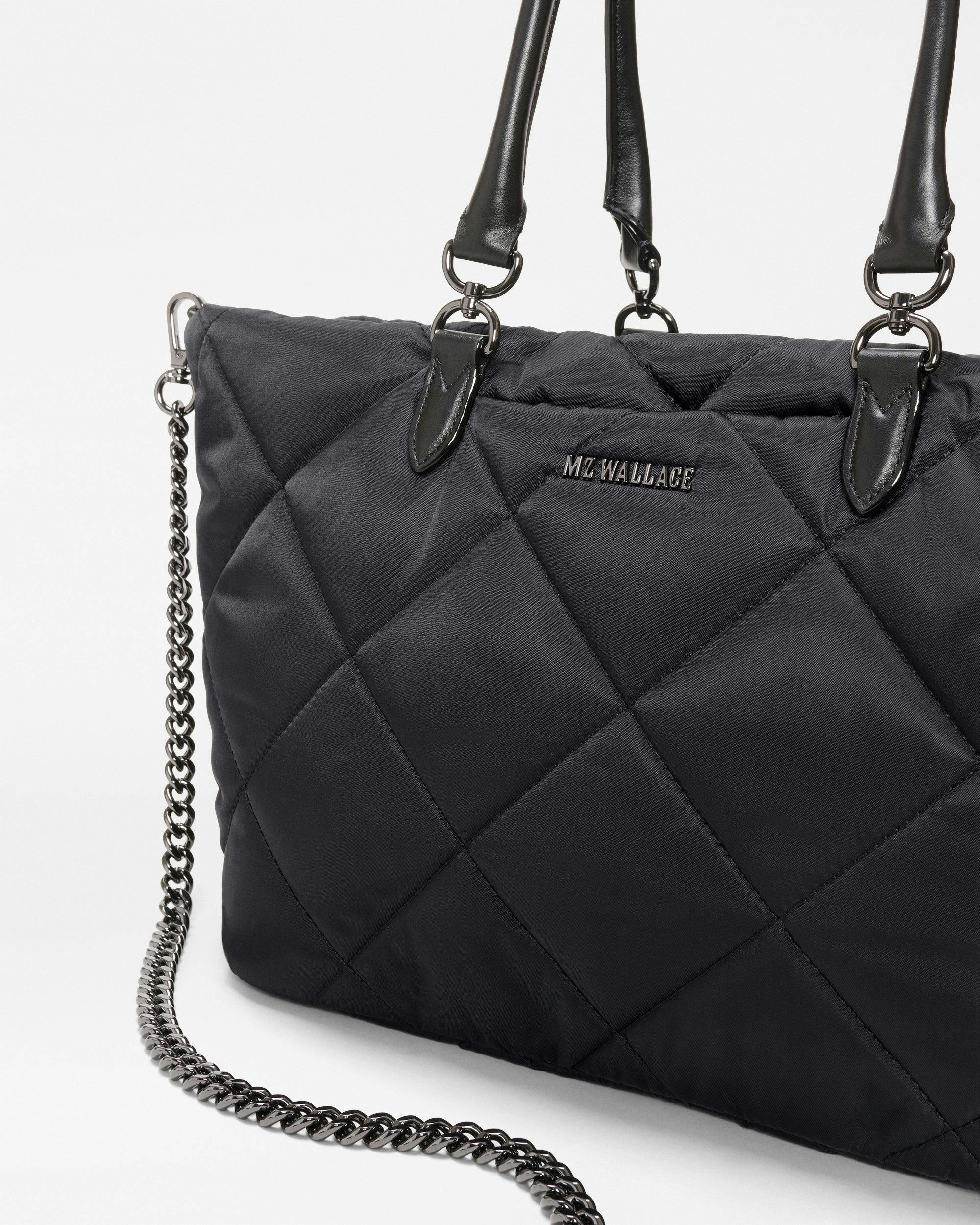 Black Medium Madison E/W Tote