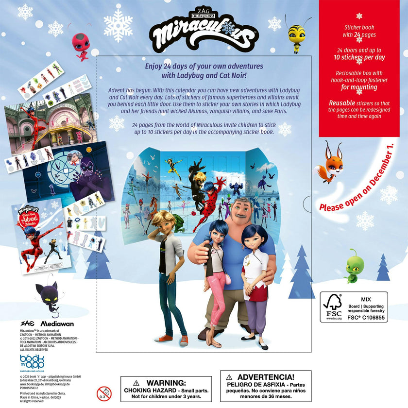 Sticker Book Advent Calendar: Miraculous