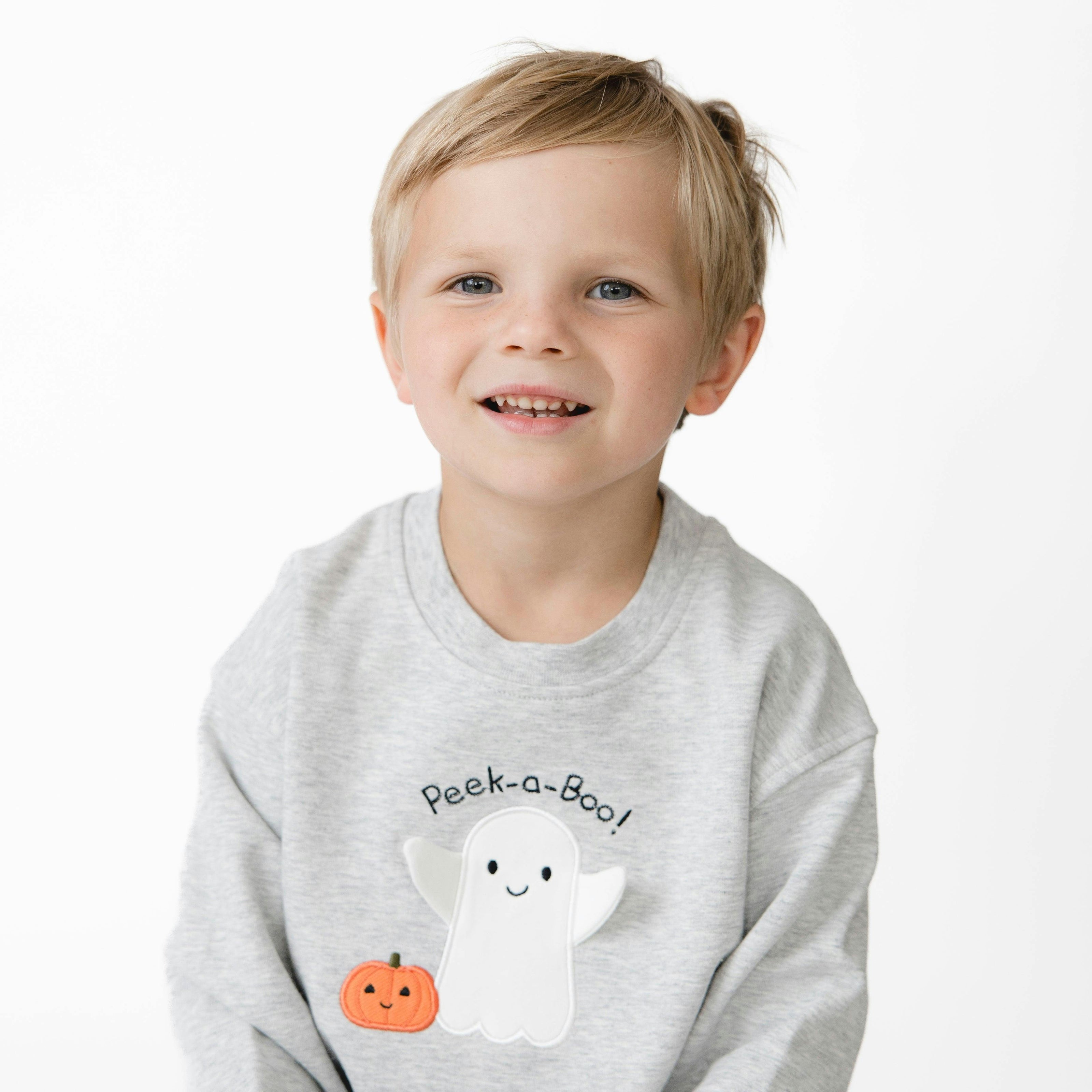 Ghosts - Gray Drop Sleeve Sweatshirt