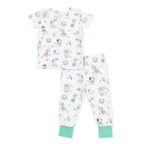 Country Club Dogs Neutral - Short Sleeve Loungewear Set