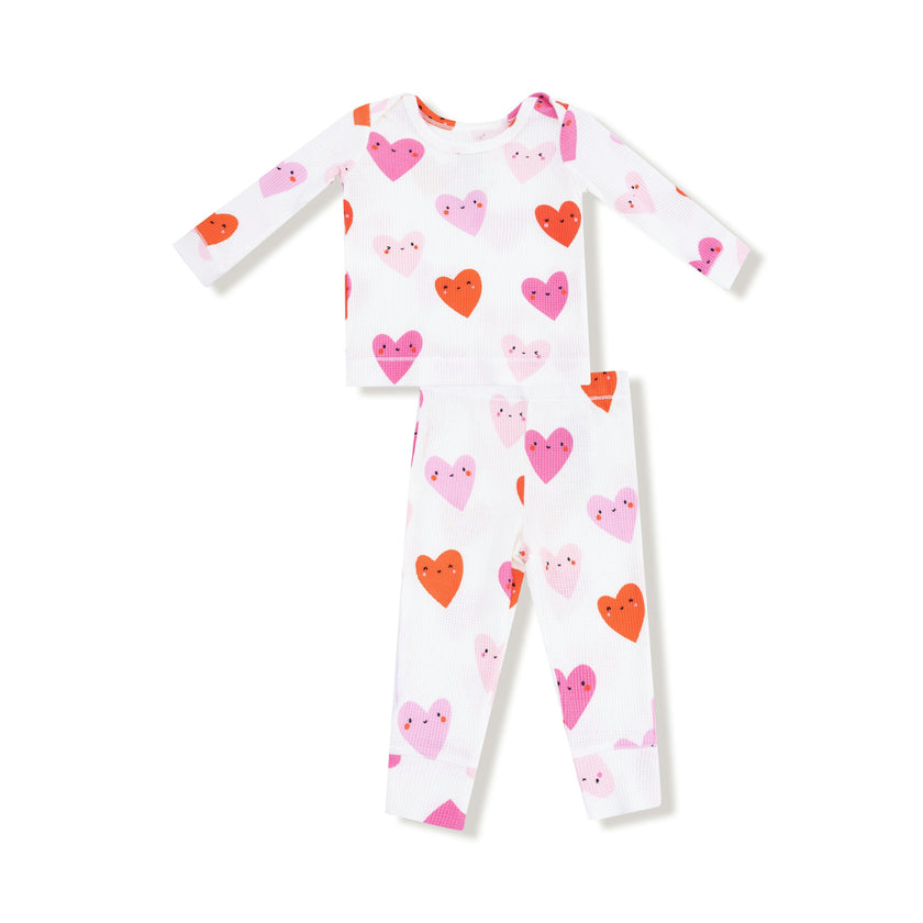 Happy Hearts - Long Sleeve Loungewear Set