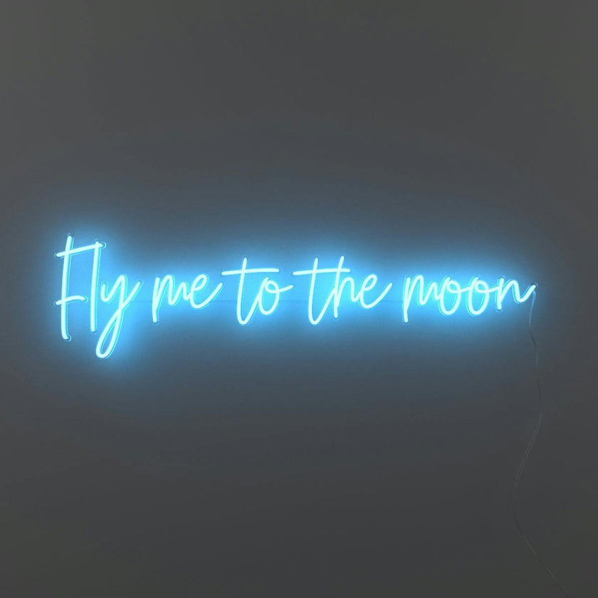 Fly me to the moon - LED neon sign