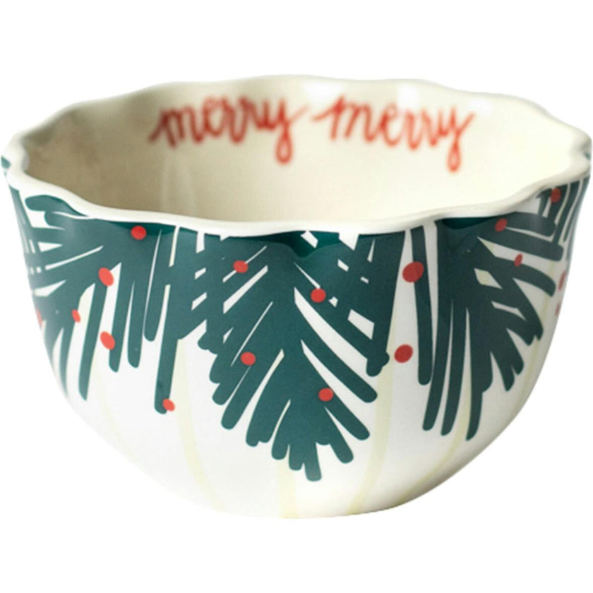 Balsam and Berry Ruffle Appetizer Bowl