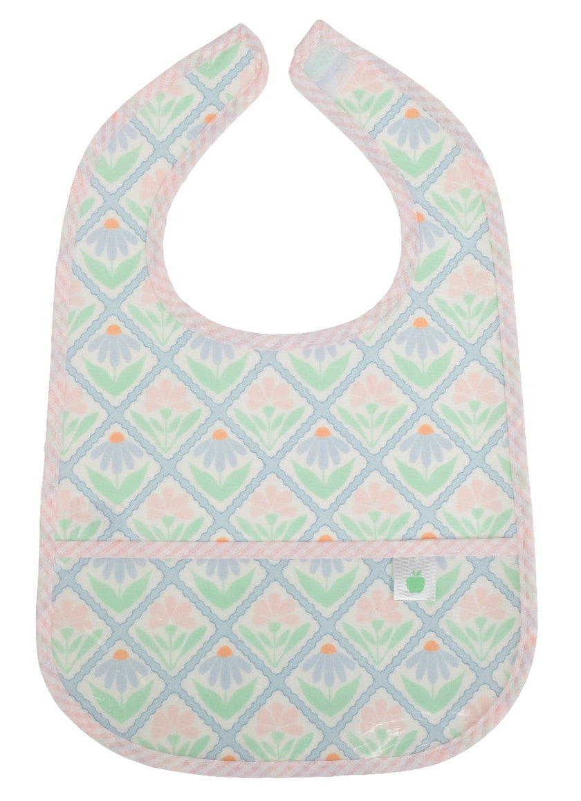 The Wipe It Bib in Pastel Floral