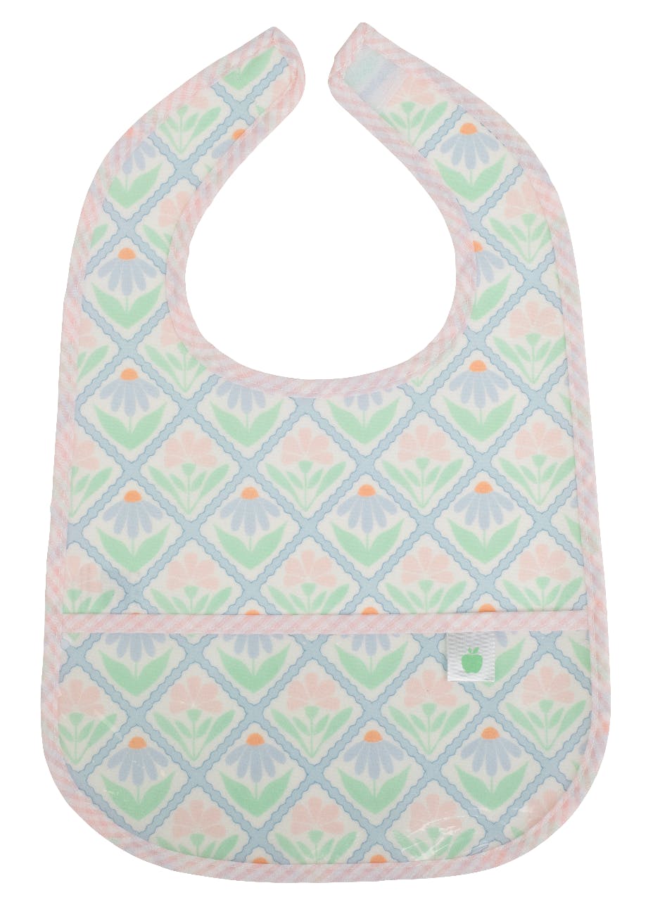 The Wipe It Bib in Pastel Floral