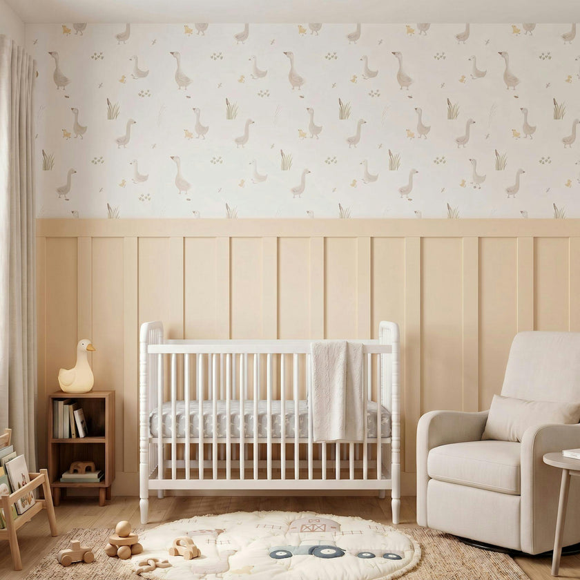 Charlie Goose & Duckling Nursery Wallpaper