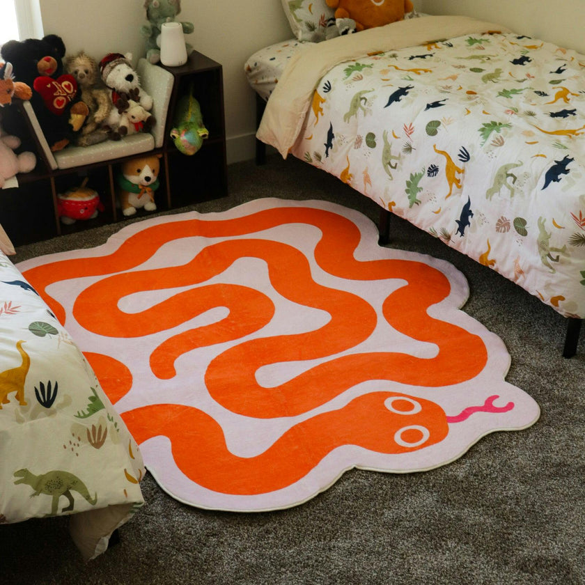 Spiral Snake Design Rug by Johann Banta
