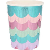 Mermaid Scalloped Fringe Cups