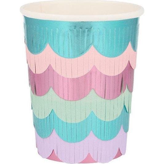 Mermaid Scalloped Fringe Cups