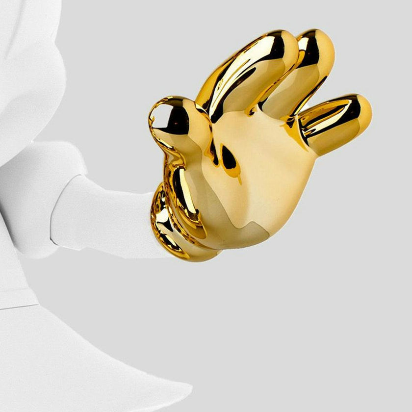 Minnie WELCOME White & Gold 12in