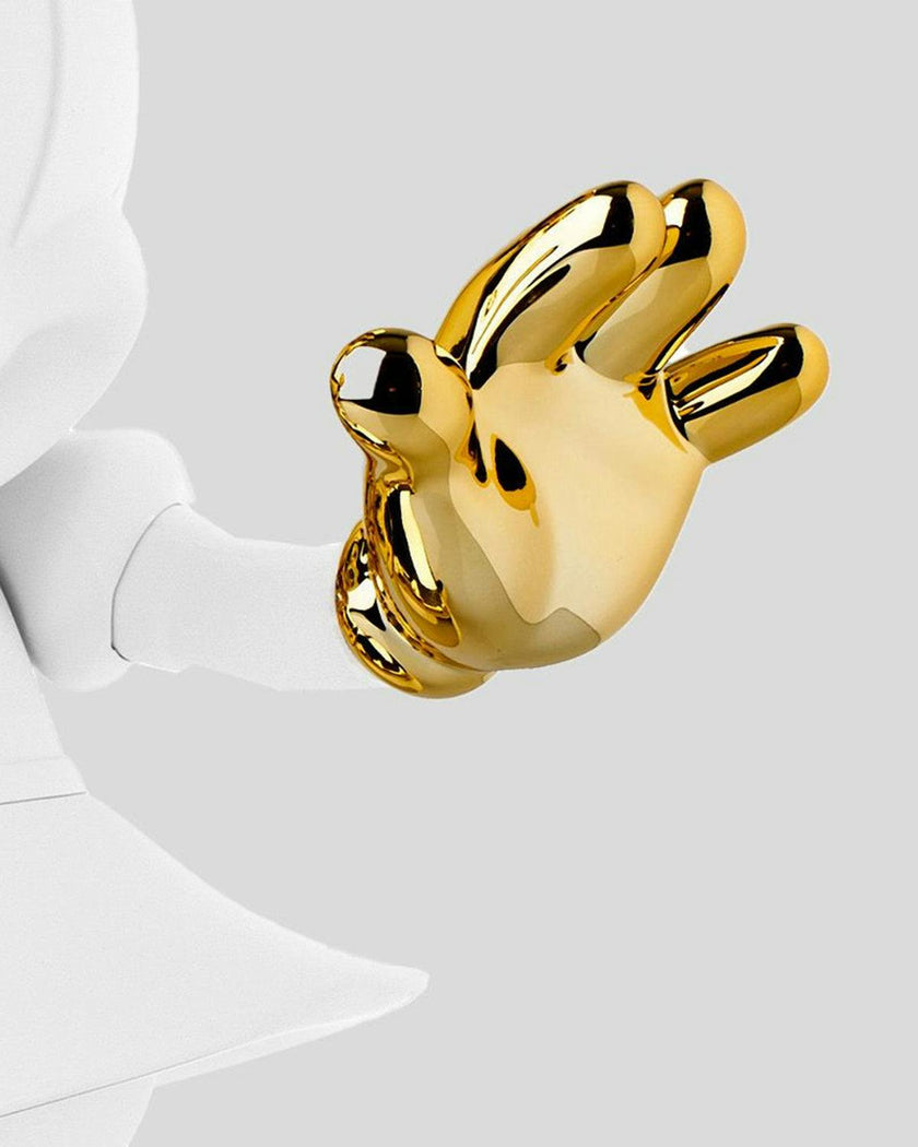 Minnie WELCOME White & Gold 12in
