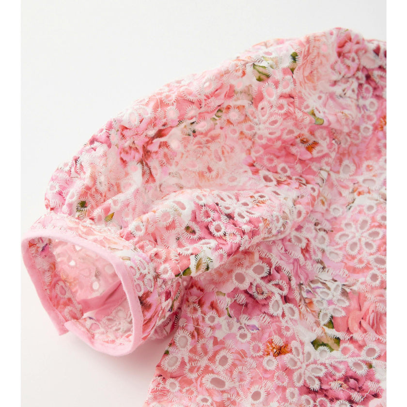 Julietta Cotton Embroidered Mini Dress