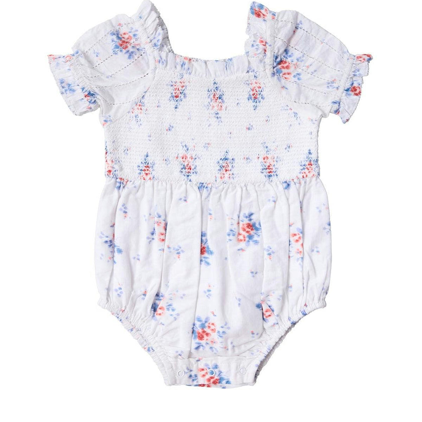 Baby Emily Romper in Heritage Soft Ditsy Floral
