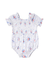 Baby Emily Romper in Heritage Soft Ditsy Floral