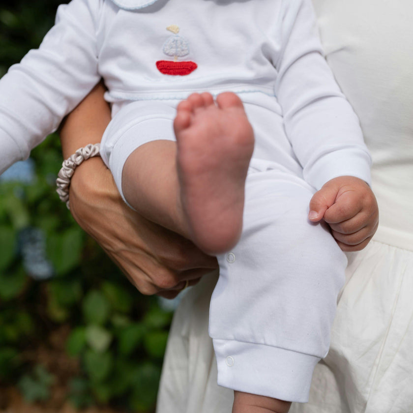 Crochet Playsuit - Sailboat