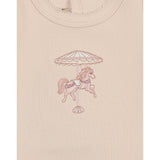 Prancing Footie & Hat Set Barely Pink