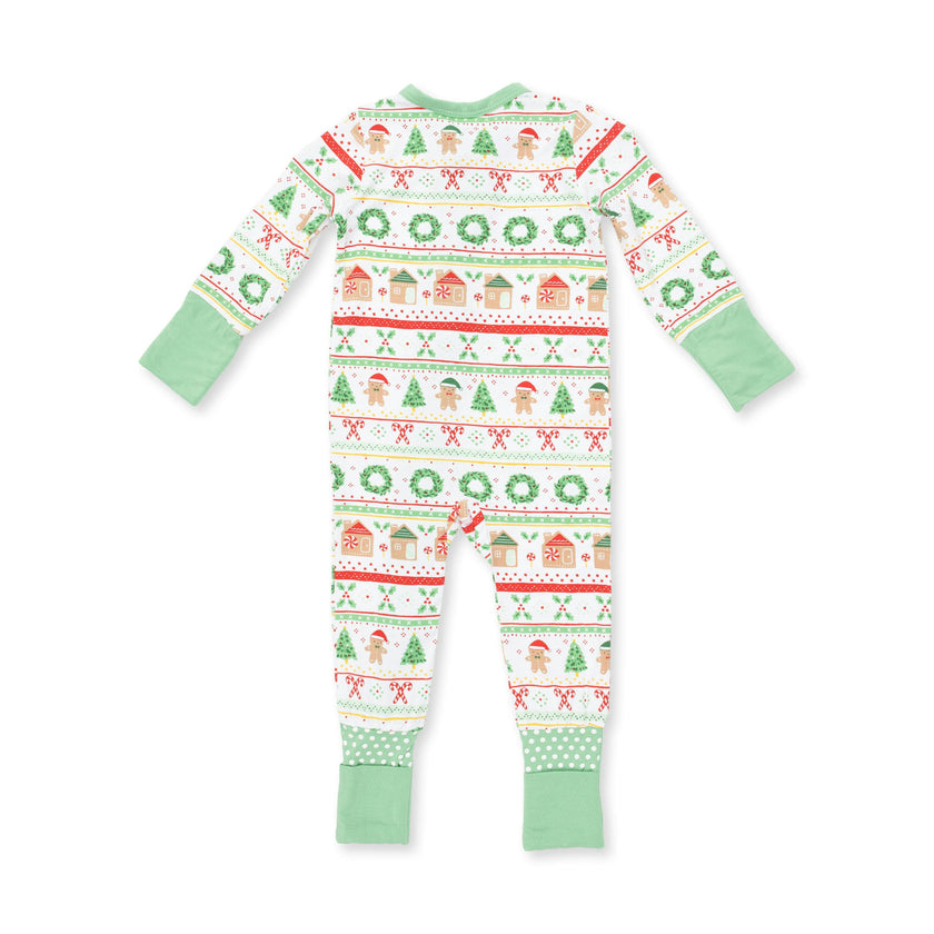 Gingerbread Fair Isle Uni - Convertible Romper