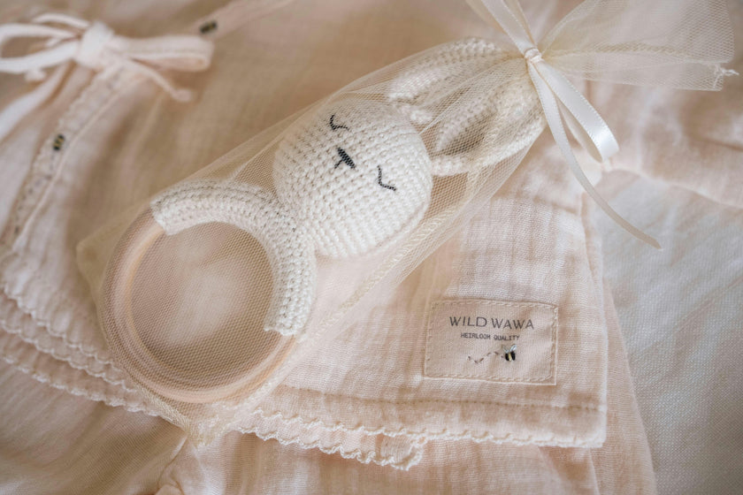 Crochet Rattle in Bunny