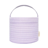 Lavender Stripe Quilted Easter Bucket