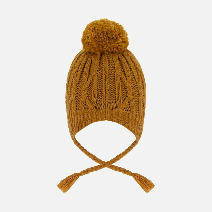 Lined Winter Hat with Pompom