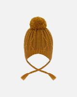 Lined Winter Hat with Pompom