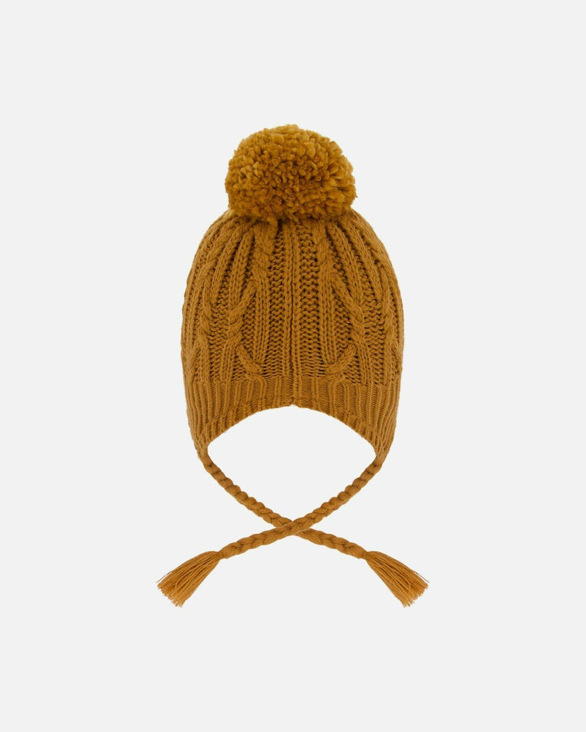 Lined Winter Hat with Pompom